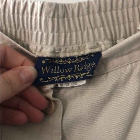 Button Front Khaki Skirt - Picture 3 of 3